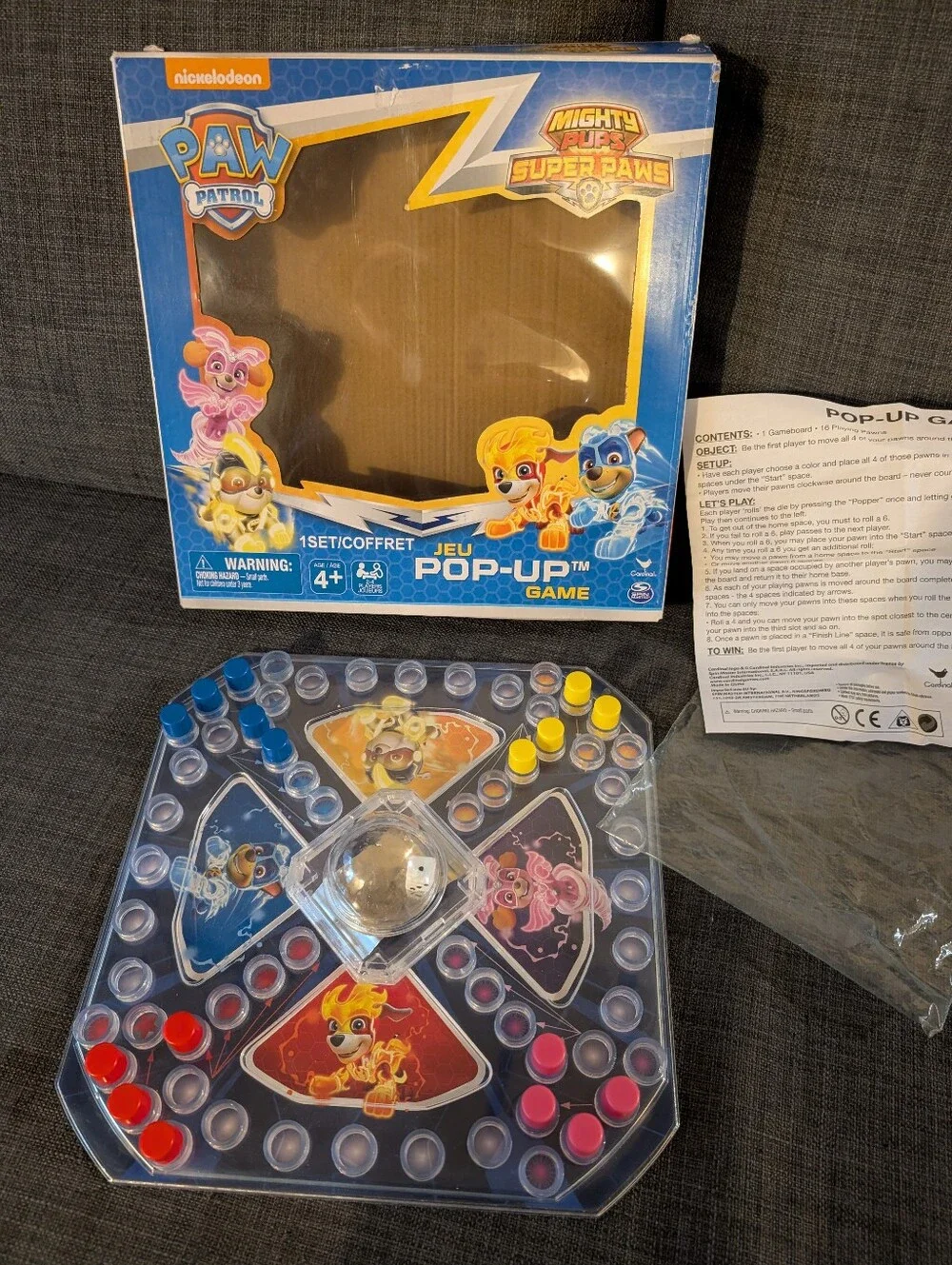 Paw Patrol Pop Up Game
